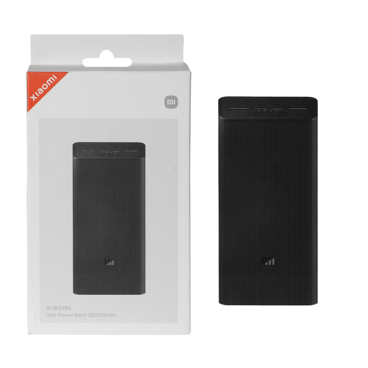 پاوربانک (فست شارژ) Xiaomi 18W 30000mAh مدل PB3018ZM - مشکی - MMS - اصل چین (گارانتی شش ماهه YA)